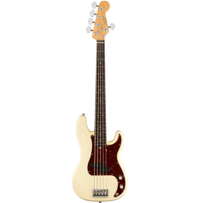 Fender AM Pro II Precision Bass V Rosewood Olympic - White