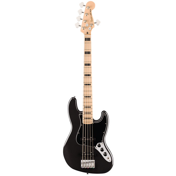 Fender Squier Affinity Series Active Jazz Bass V Maple Black Metallic
