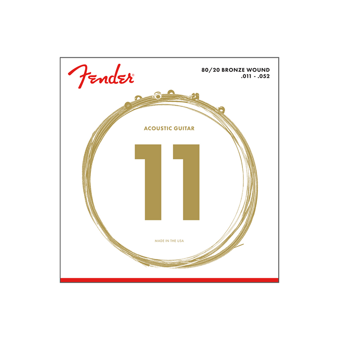 Fender Acoustic Guitar String 80/20 Bronze .011-.052 70CL