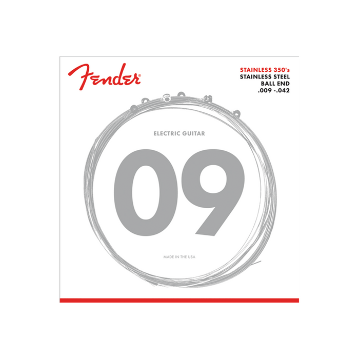 Fender Electric Guitar String Stainless Steel 350'S .009-.042 350L