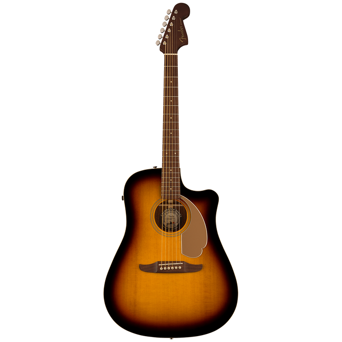 Fender Redondo Player Walnut Gold Pickguard Semi Acoustic Guitar