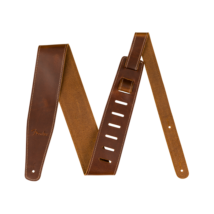 Fender Broken-In Leather Strap Tan