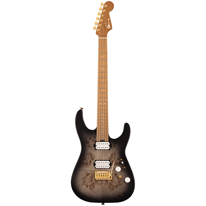 Charvel Pro-Mod DK24 HH 2PT CM Transparent Black Burst