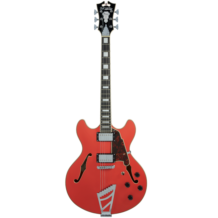 D'angelico Premier DC Tailpiece Stairstep Fiesta Red DAPDCFRCTCB