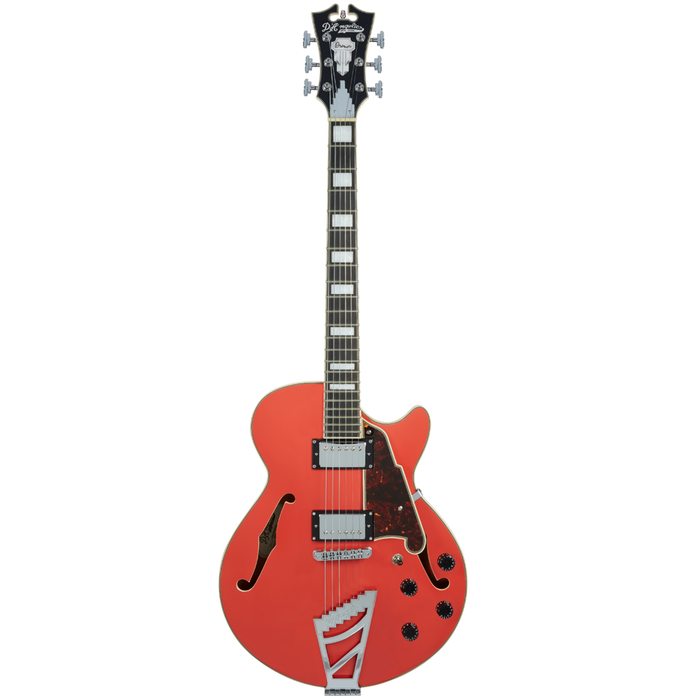 D'angelico Premier SS Stairstep Tailpiece Fiesta Red DAPSSFRCTCB