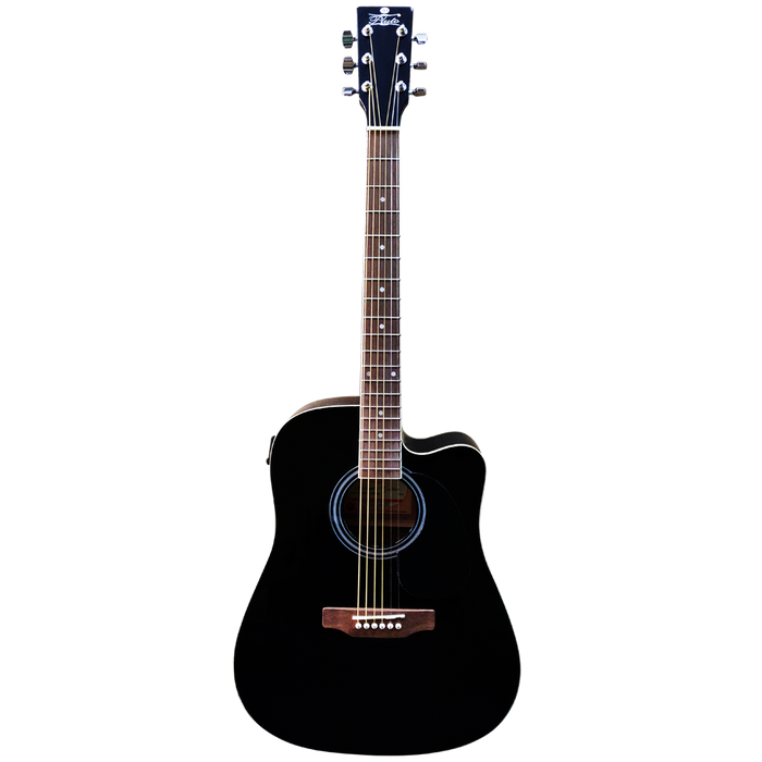 Pluto Semi Acoustic Guitar 101 Series Dreadnought Cutaway W/ Equalizer HW41CE-101