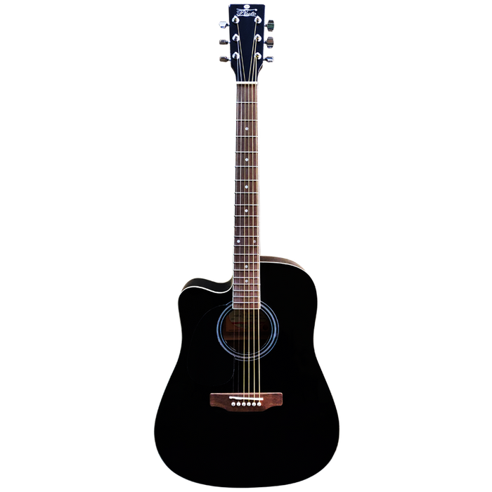 Pluto Acoustic Guitar 201 series Dreadnought Cutaway Left HW41CL-201