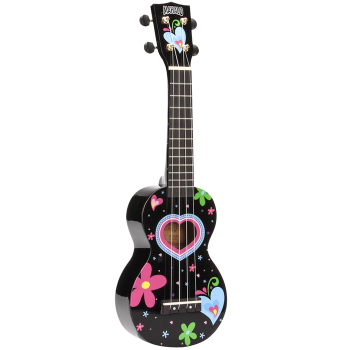 Mahalo MA1HEBK Soprano Ukulele W/Bag