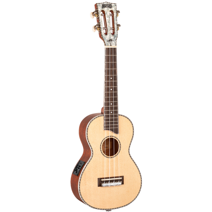Mahalo MP2E Pearl Series Concert Ukulele Natural W/MEQ2 Electronics & Bag