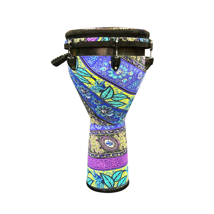 Pluto DJ-12 PPF Djembe 12" Purple Fabric W/Stand & Bag