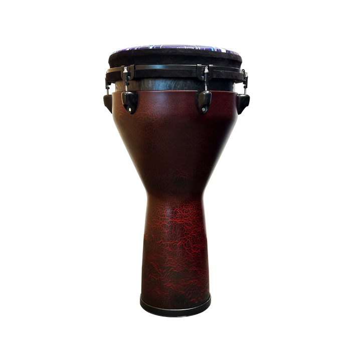 Pluto DJ-12 RD Djembe 12" Red Paint W/Stand & Bag