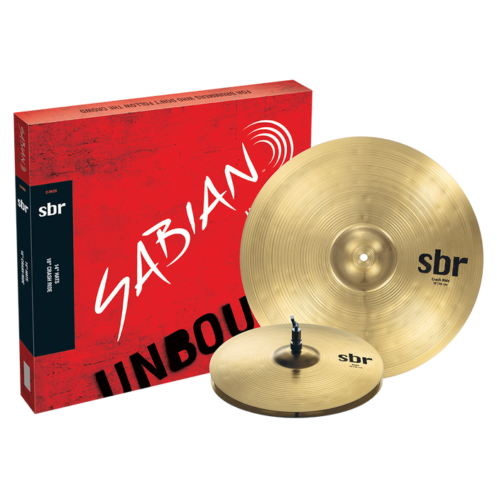 Sabian SBR Cymbal 2 Pack ( 14" Hat & 18" Crash Ride )