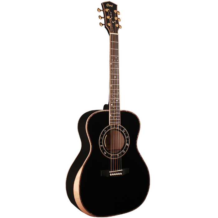 Cort Seven Star Limited Trans Black Semi Acoustic Guitar