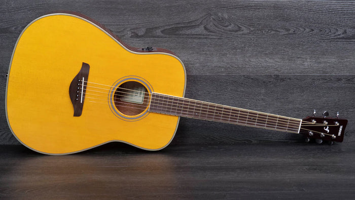 Yamaha FG-TA TransAcoustic Dreadnought Electro-Acoustic Guitar - Vintage Tint