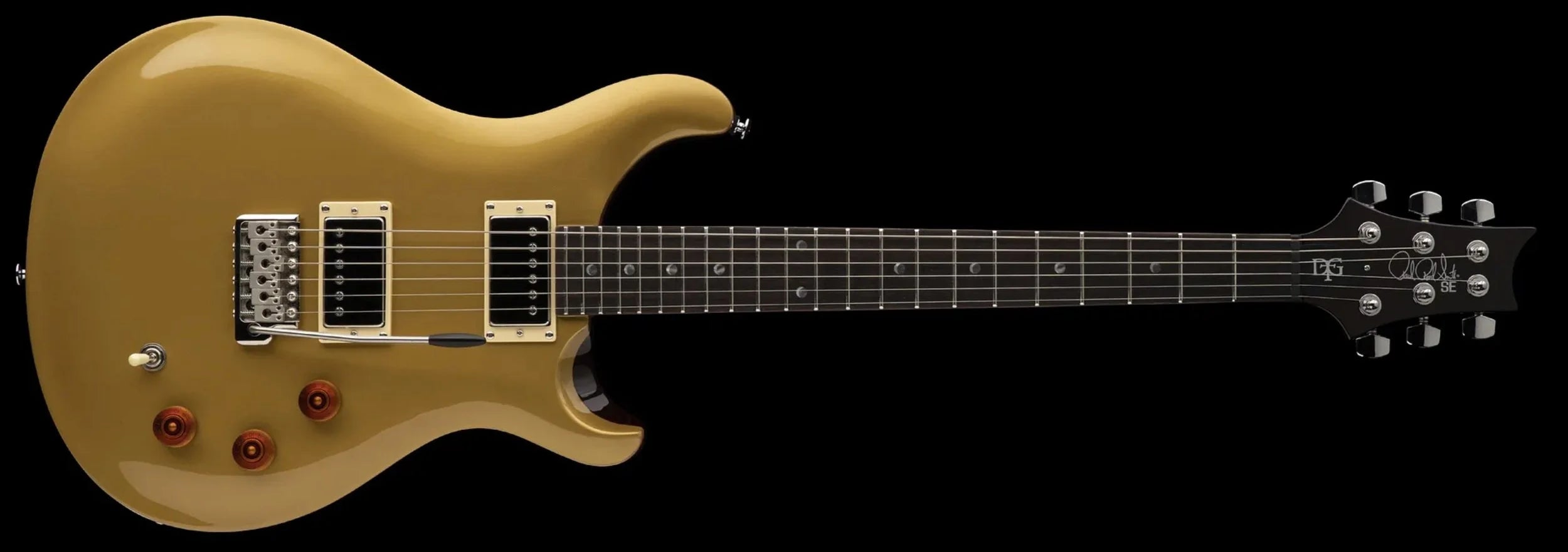 PRS SE DGT David Grissom Solidbody Electric Guitar - Gold Top