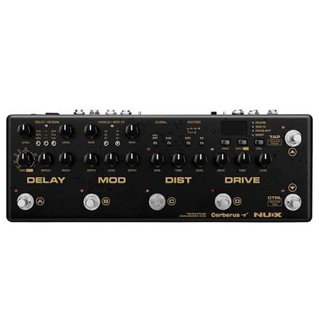 NUX Cerberus Guitar Multi-Effects Pedal | Analog & Digital Multi FX