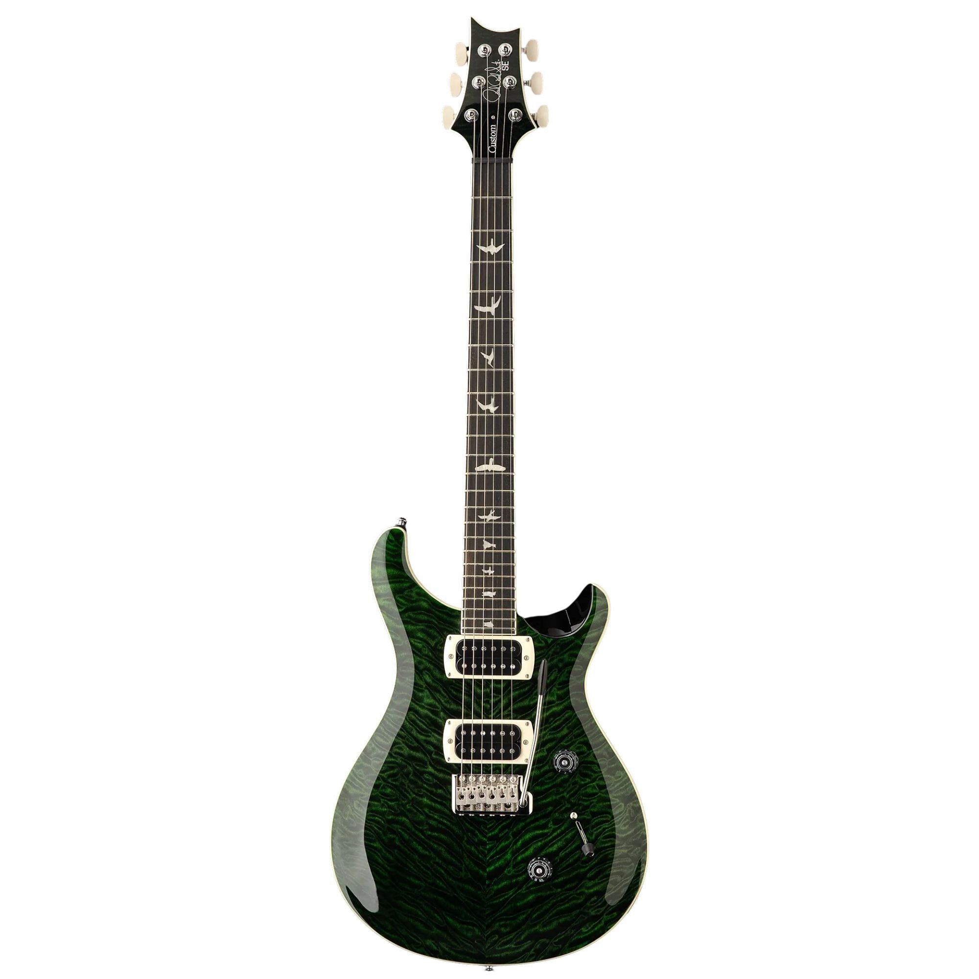 PRS SE Custom 24 Quilt 6 String Electric Guitar - Teal Black