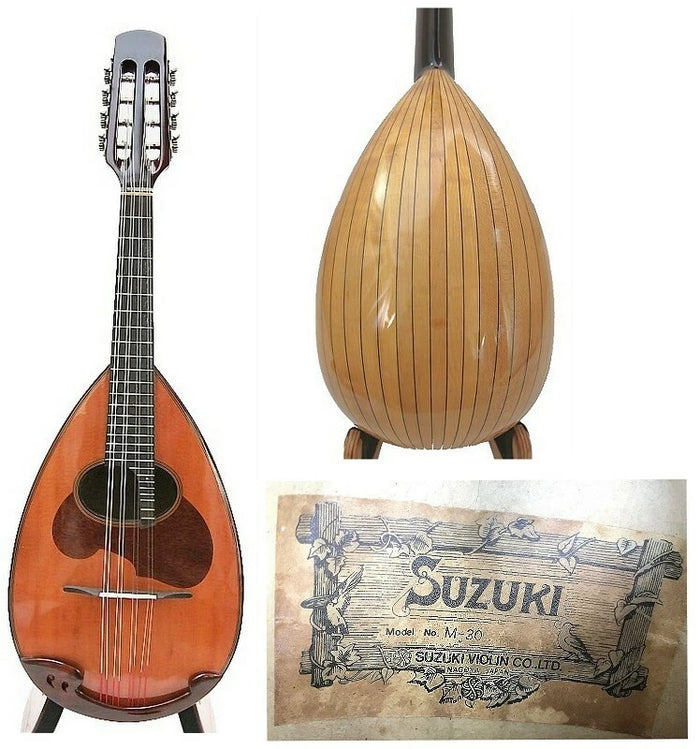 Suzuki Mandolin M30 bowlback solid Spruce top - Made in Japan